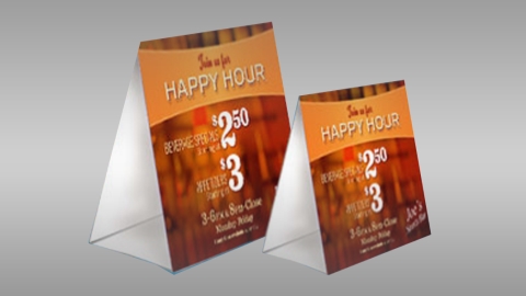 4 x 6½ - Table Tents