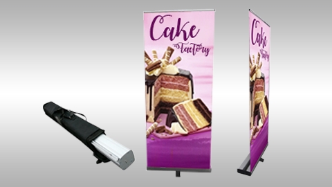  33 x 81  Retractable Pull Up Stand