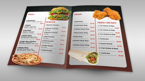 11 x 17 - Menus